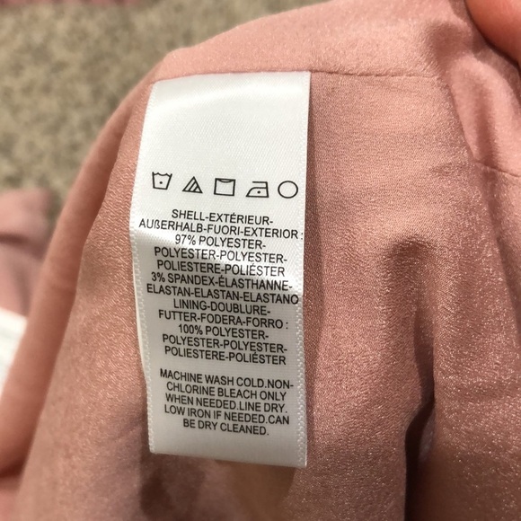 NWT Dress The Population Gracelyn Formal Dress Size Small Pink Blouson Slit - Picture 10 of 10